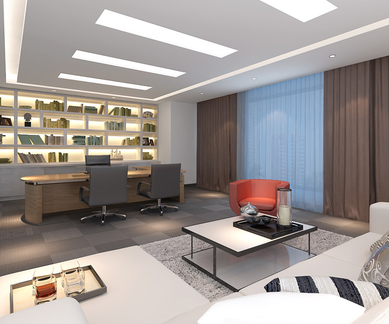 西安辦公室裝修設計公司-西安辦公室裝修圖