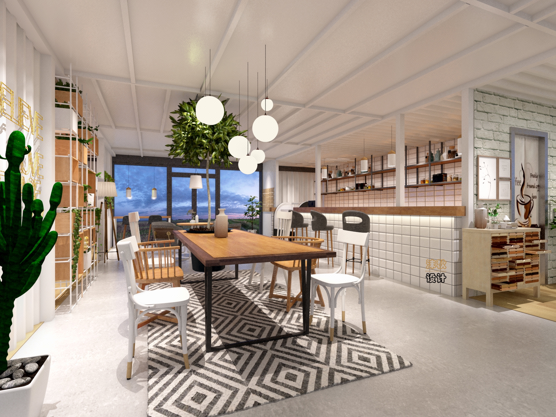 室內裝修設計咖啡店設計水吧設計商業(yè)店鋪店面商鋪設計工裝設計室-【沫秋設計】-豬八戒網(wǎng)